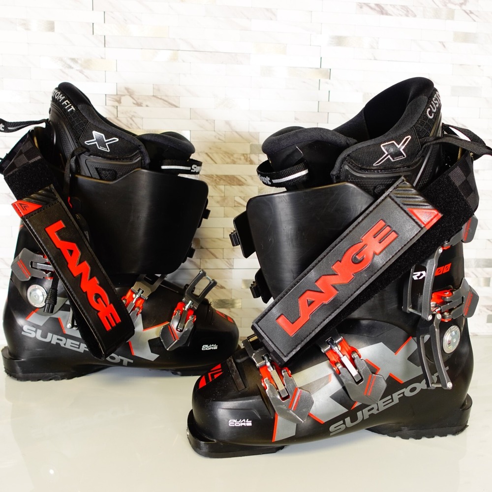 Lange RX100 Ski Boots Mondo 26.5 M8.5 W9.5 Surefoot Custom Italy Downhill $599